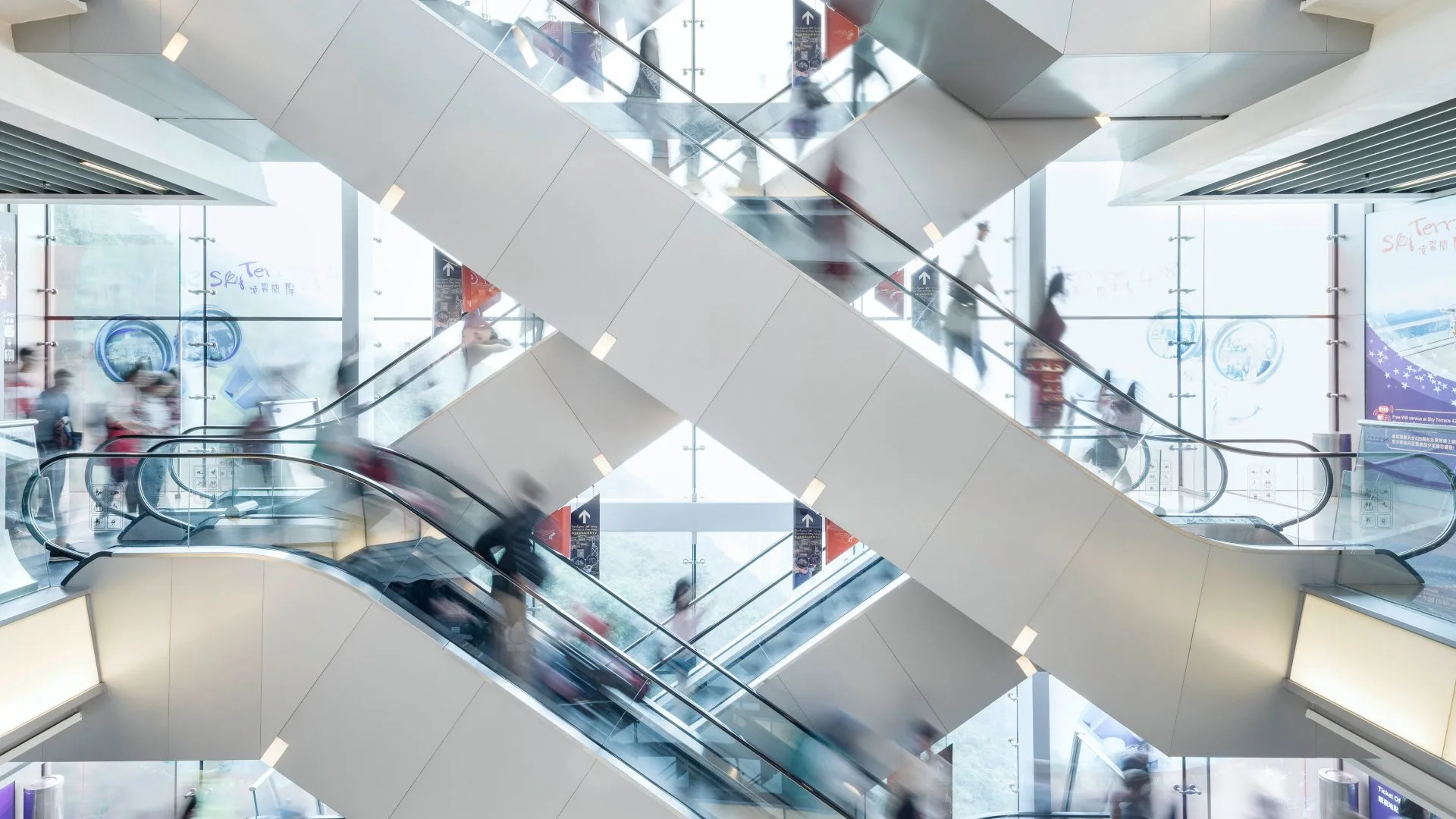 Schindler hong kong victoria peak china escalators